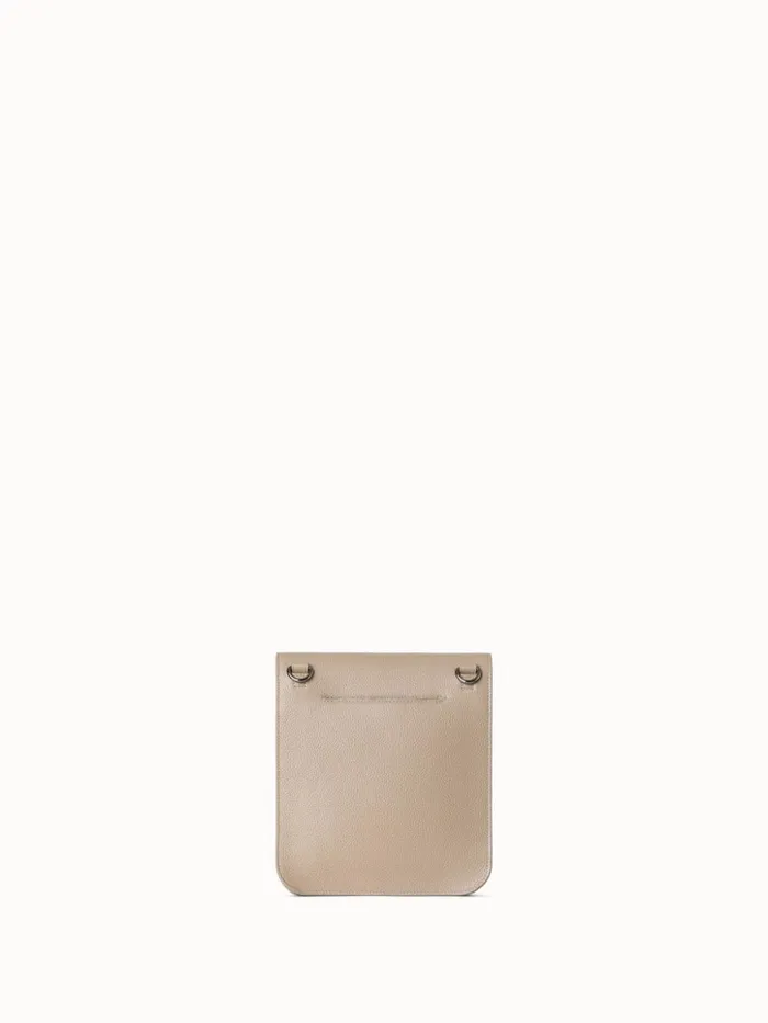 Little Anouk Messenger In Calf Leather Seagrass Women Akris Crossbody Bags