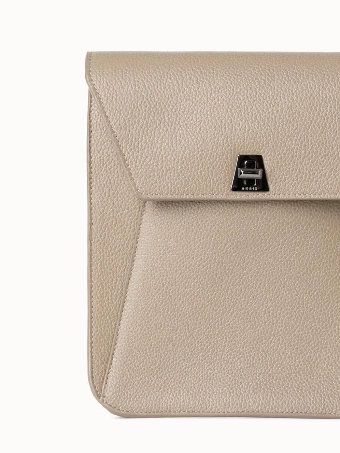 Little Anouk Messenger In Calf Leather Seagrass Women Akris Crossbody Bags
