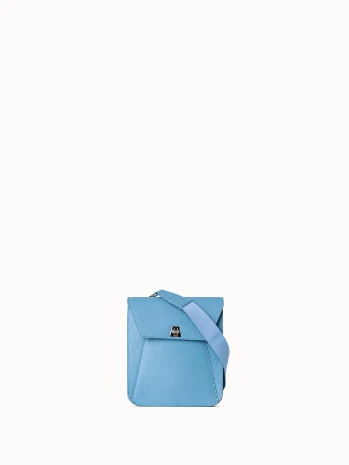 Little Anouk Messenger In Calf Leather Sky Women Akris Mini Bags