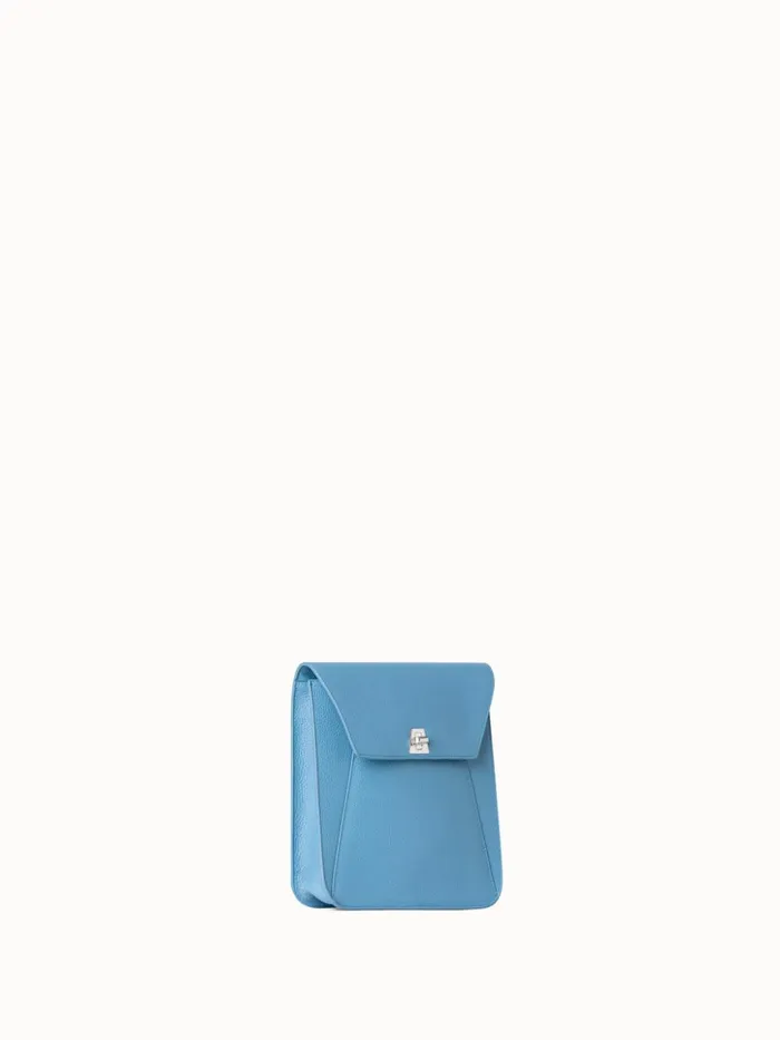 Little Anouk Messenger In Calf Leather Sky Women Akris Mini Bags
