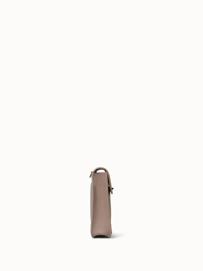 Little Anouk Messenger In Calf Leather Taupe Women Akris Messenger Bags