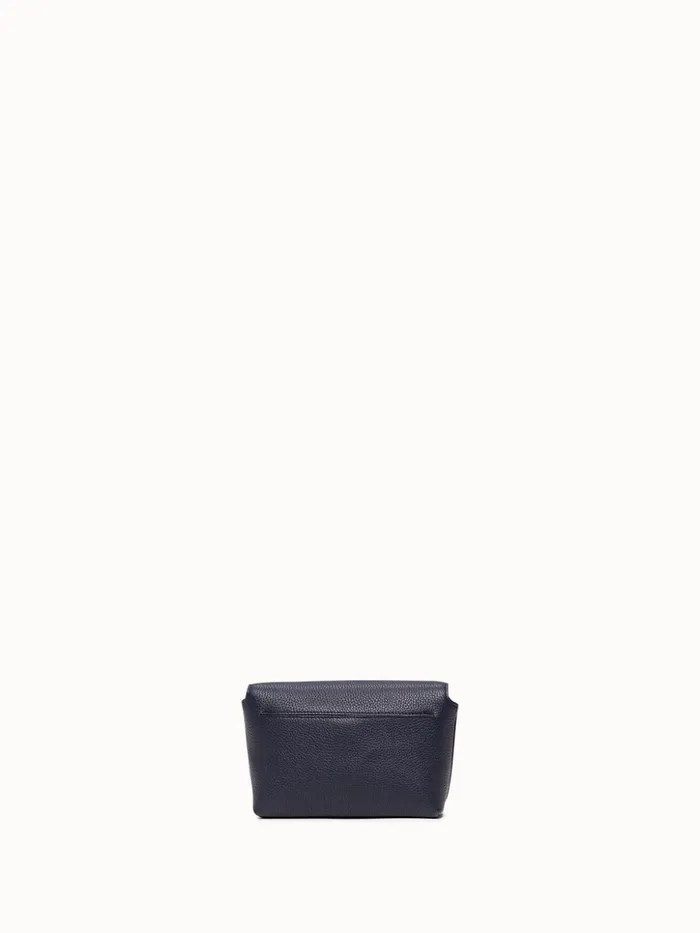 Little Day Bag In Cervocalf Leather With Graphite Colored Hardware Denim Women Akris Mini Bags