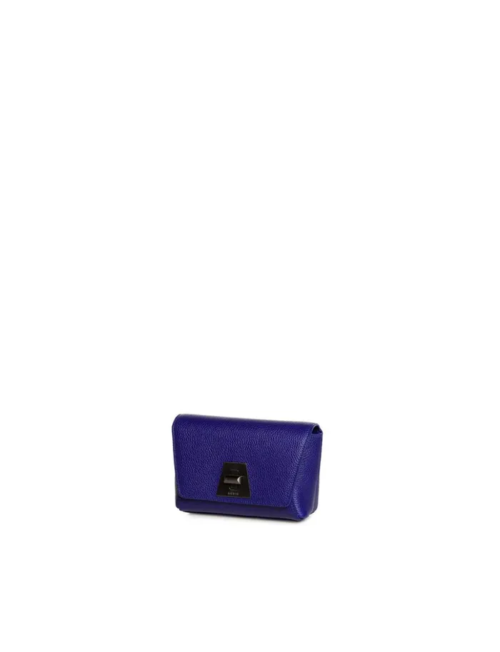 Little Day Bag In Cervocalf Leather With Graphite Colored Hardware Iris Women Akris Crossbody Bags