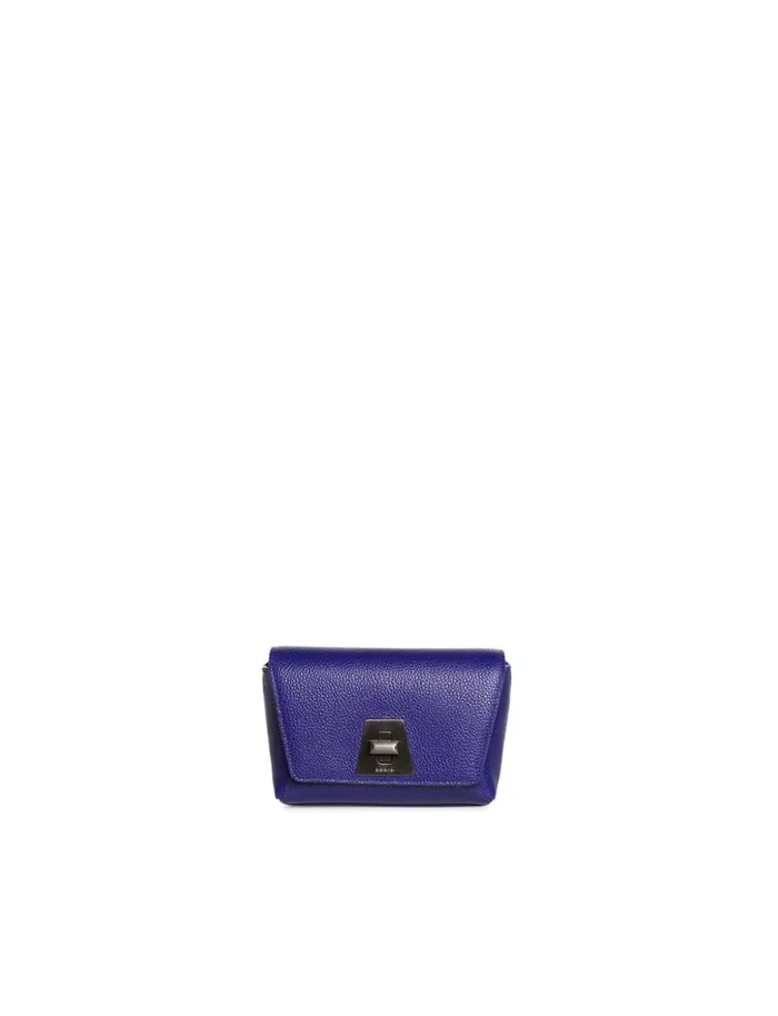 Little Day Bag In Cervocalf Leather With Graphite Colored Hardware Iris Women Akris Crossbody Bags