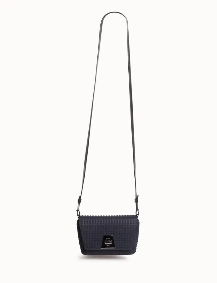 Little Day Bag In Techno Trapezoid Fabric Black Women Akris Mini Bags