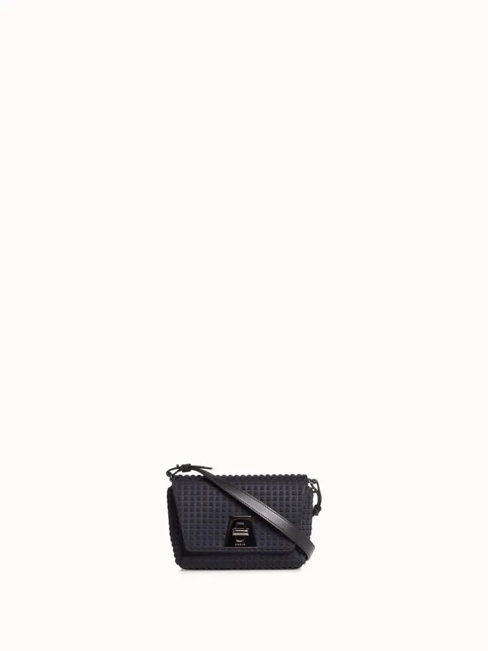 Little Day Bag In Techno Trapezoid Fabric Black Women Akris Mini Bags