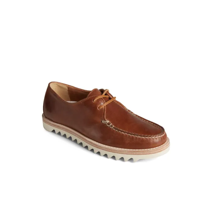 Loafers and Oxfords Men Sperry Unisex Captain x27 s Vibram Oxford Medium Beige