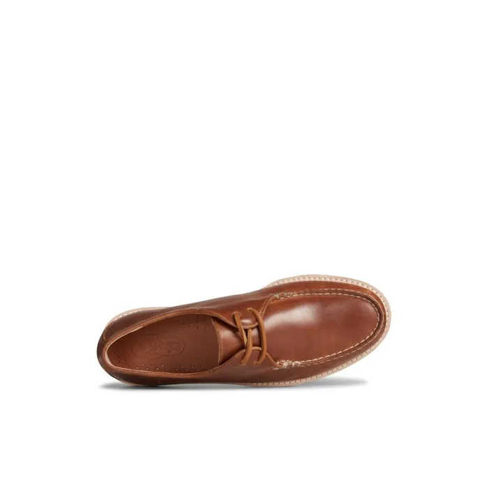 Loafers and Oxfords Men Sperry Unisex Captain x27 s Vibram Oxford Medium Beige