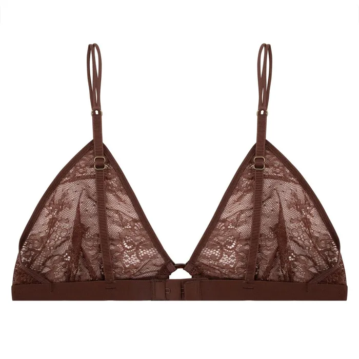 Love Stories Unpadded Bralettes Carly Bralette Dark Brown 8211 Women