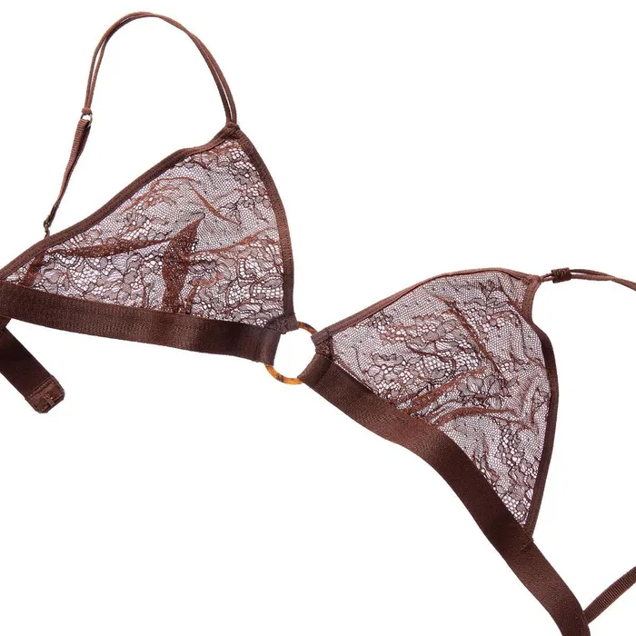 Love Stories Unpadded Bralettes Carly Bralette Dark Brown 8211 Women