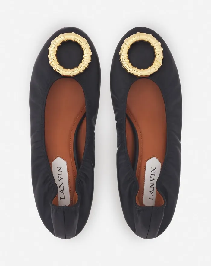 Mlodie Leather Ballerina Flat Black Women Lanvin Ballerinas Mlodie Leather Ballerina Flat Black Women Lanvin Ballerinas