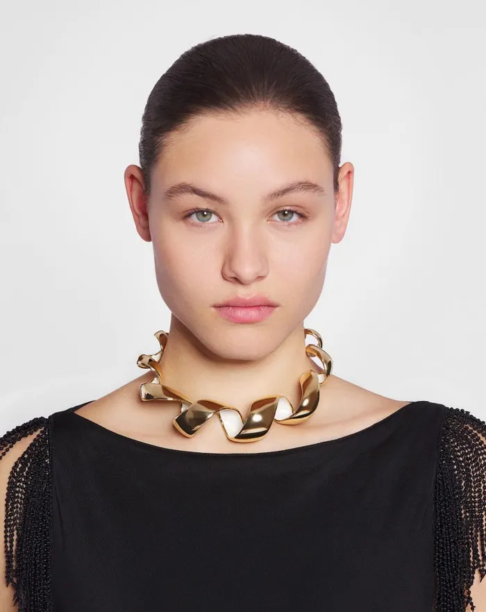 Mlodie Ribbon Necklace Goldmoon Women Lanvin Jewelry Mlodie Ribbon Necklace Goldmoon Women Lanvin Jewelry