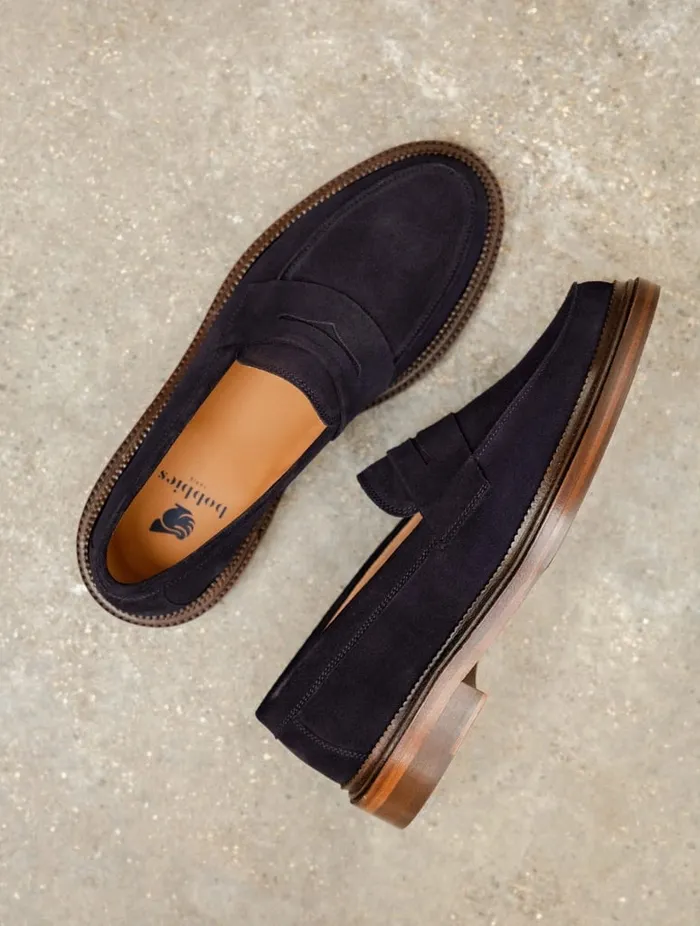 Mark Navy Men Bobbies Loafers