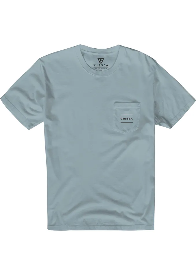 Masters Of Stoke Premium Pkt Tee Chambray Premium Tees Vissla Men Masters Of Stoke Premium Pkt Tee Chambray Premium Tees Vissla Men