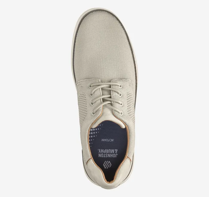 McGuffey 2 Knit Plain Toe Beige Knit Shoes Johnston and Murphy Men