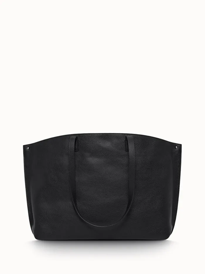 Medium Ai Shoulder Bag In Cervocalf Leather Black Women Akris Shoulder Bags