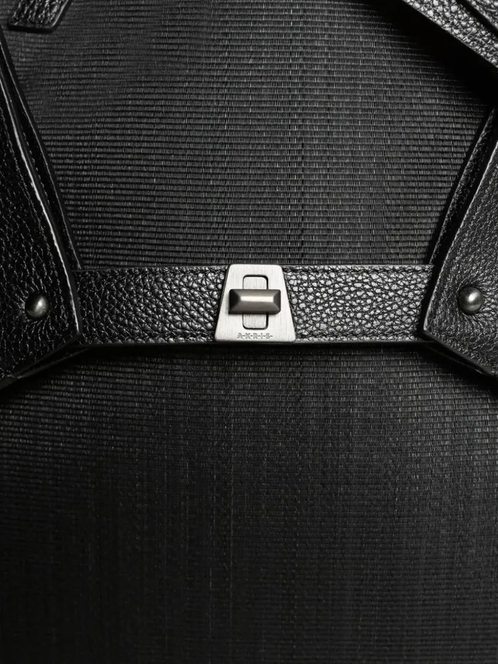 Medium Ai Shoulder Bag In Horsehair And Leather Black Women Akris Tote Bags