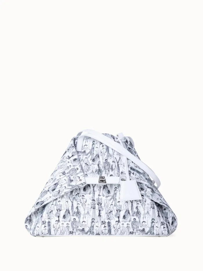 Medium Ai Shoulder Bag With Croquis Print Croquis Print Women Akris Shoulder Bags