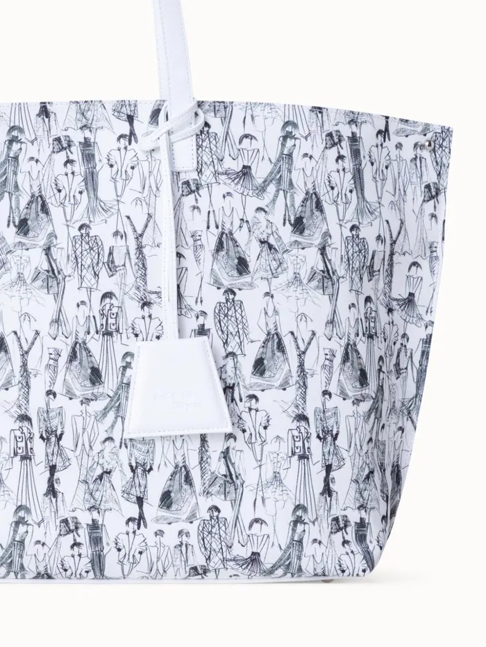 Medium Ai Shoulder Bag With Croquis Print Croquis Print Women Akris Shoulder Bags
