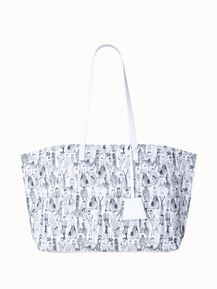 Medium Ai Shoulder Bag With Croquis Print Croquis Print Women Akris Shoulder Bags