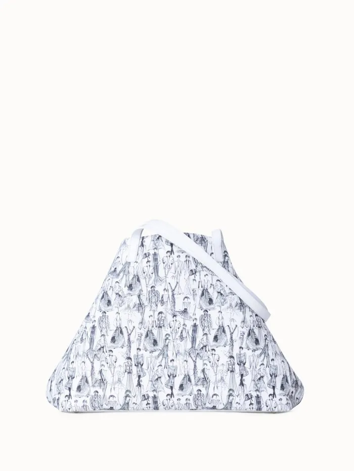 Medium Ai Shoulder Bag With Croquis Print Croquis Print Women Akris Shoulder Bags
