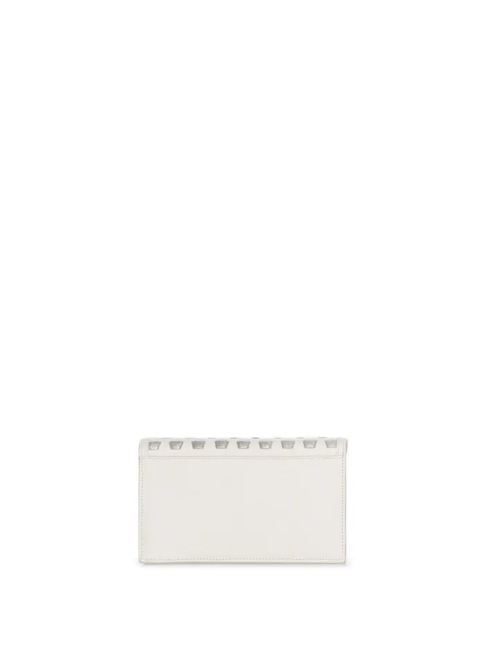 Medium Anouk Crossbody Clutch Bag With Handwoven Details Cream Women Akris Crossbody Bags