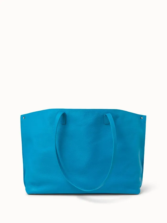 Medium Leather Handbag Peacock Women Akris Shoulder Bags