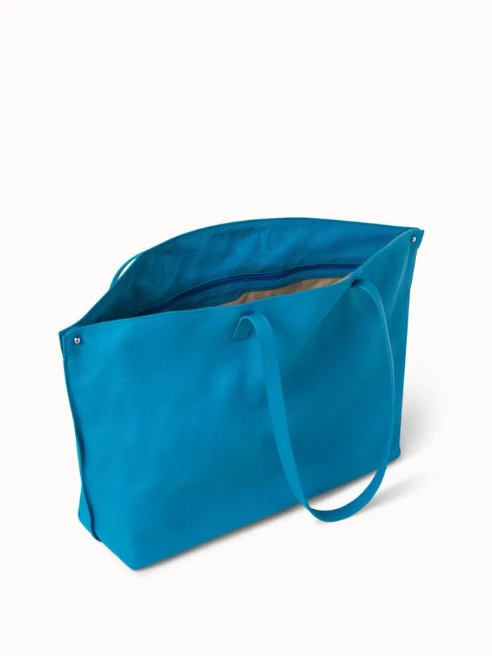 Medium Leather Handbag Peacock Women Akris Shoulder Bags