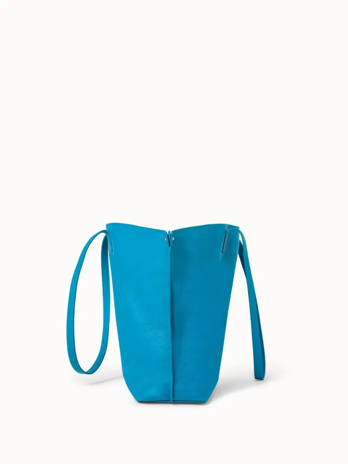 Medium Leather Handbag Peacock Women Akris Shoulder Bags
