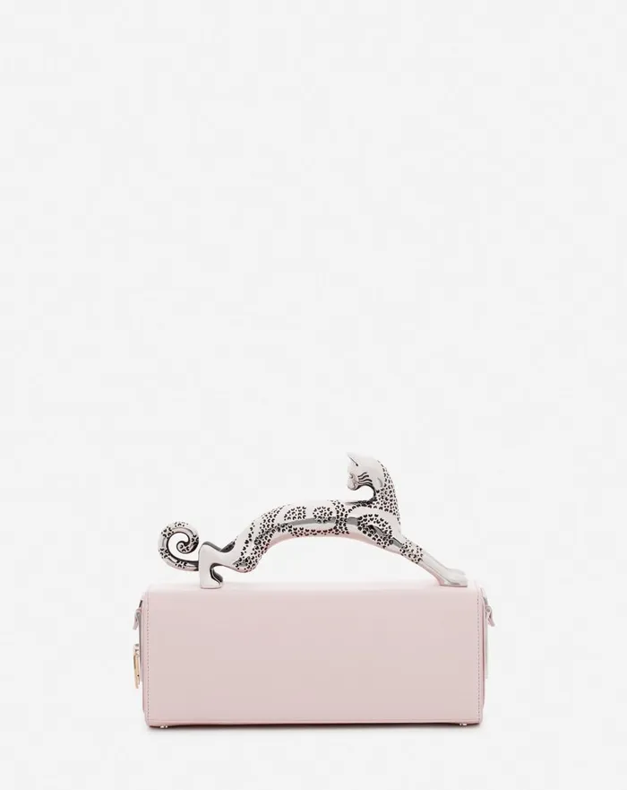 Medium Leather Pencil Cat Bag Ros Women Lanvin Crossbody Bags and Shoulder Bags