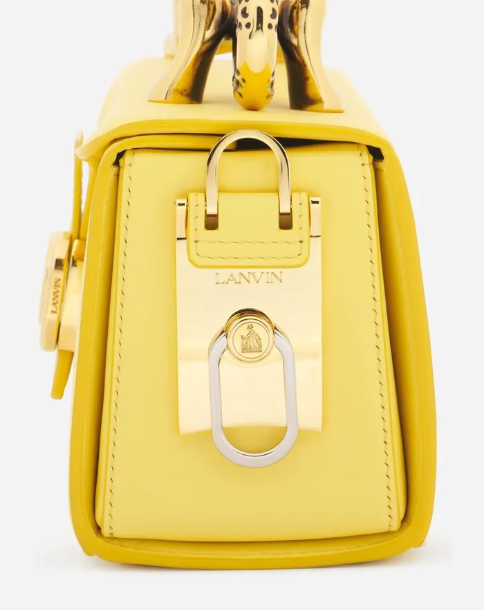Medium Pencil Cat Leather Bag Corn Women Lanvin Tote Bags and Top Handle Bags