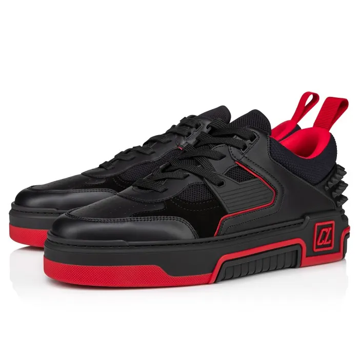 Men Astroloubi Sneakers 8211 Calf Leather And Suede 8211 Black Christian Louboutin Sneakers