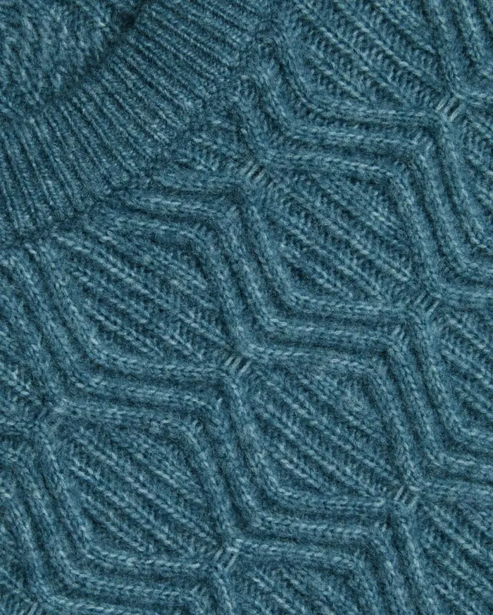 Men ATCHET 8211 Wool Blend Cable Knit Jumper Tealblue Ted Baker Jumpers and Knitwear