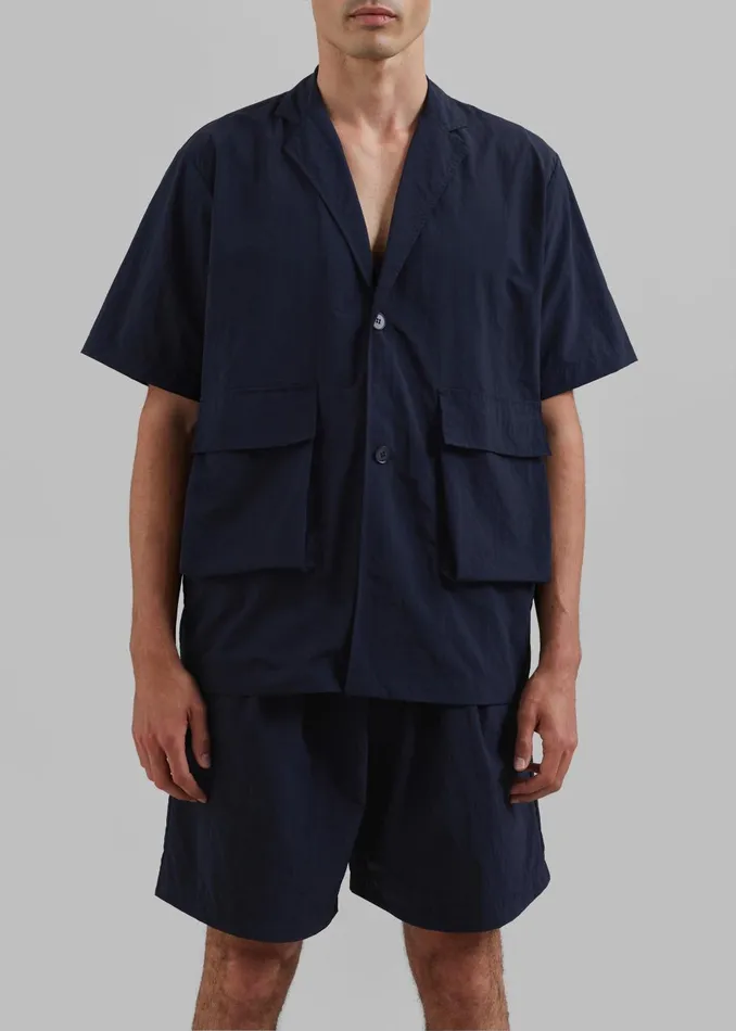 Men Axel Shirt 8211 Navy The Frankie Shop Tops