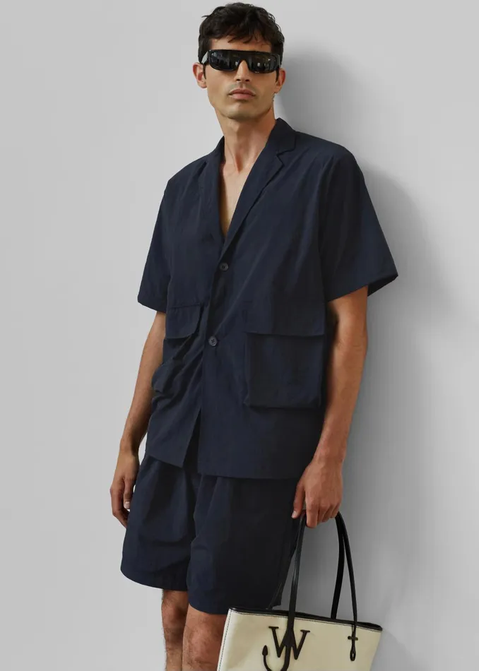 Men Axel Shirt 8211 Navy The Frankie Shop Tops