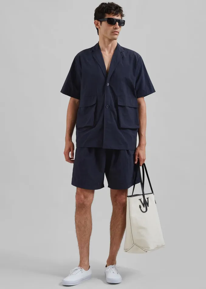Men Axel Shirt 8211 Navy The Frankie Shop Tops