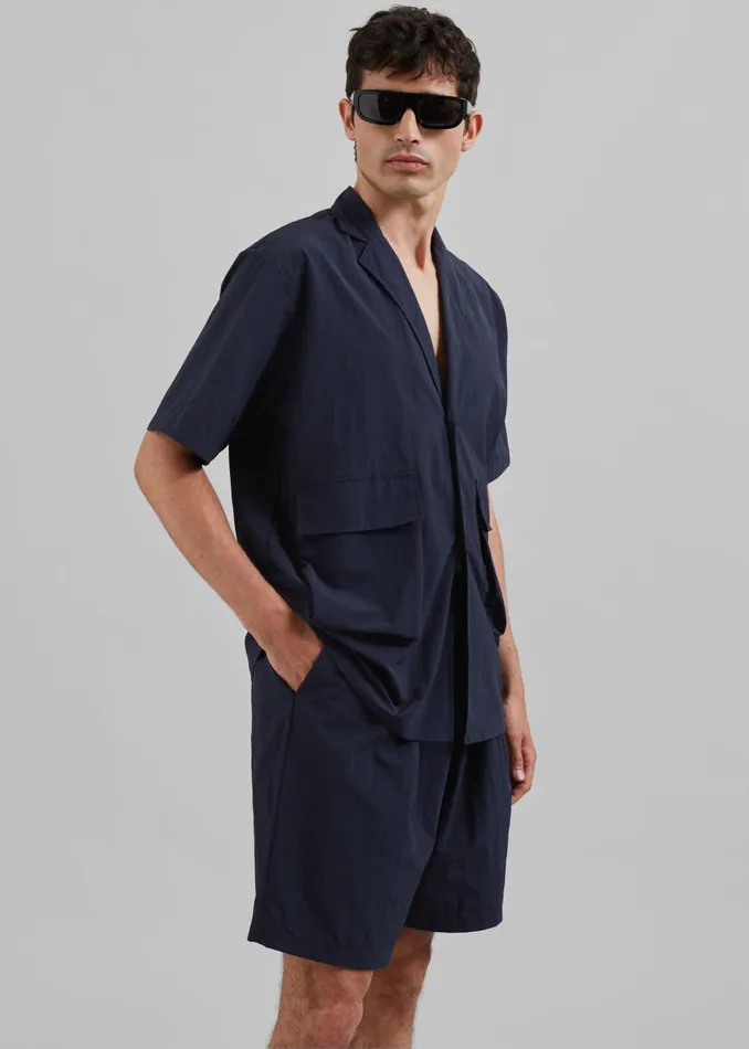Men Axel Shirt 8211 Navy The Frankie Shop Tops