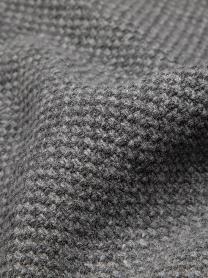 Men Barents Jumper Grey Marl Finisterre Knitwear