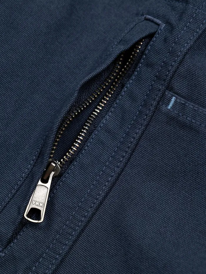 Men Basset Flannel Lined Jacket Navy Finisterre Shirts