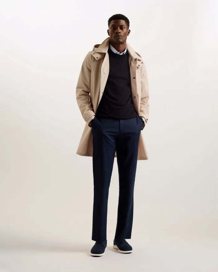 Men BATTERC 8211 Mac Coat With Removable Hood Taupe Ted Baker Coats and Jackets Men BATTERC 8211 Mac Coat With Removable Hood Taupe Ted Baker Coats and Jackets