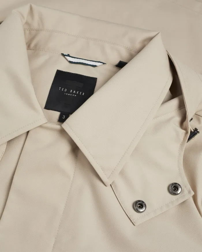 Men BATTERC 8211 Mac Coat With Removable Hood Taupe Ted Baker Coats and Jackets Men BATTERC 8211 Mac Coat With Removable Hood Taupe Ted Baker Coats and Jackets