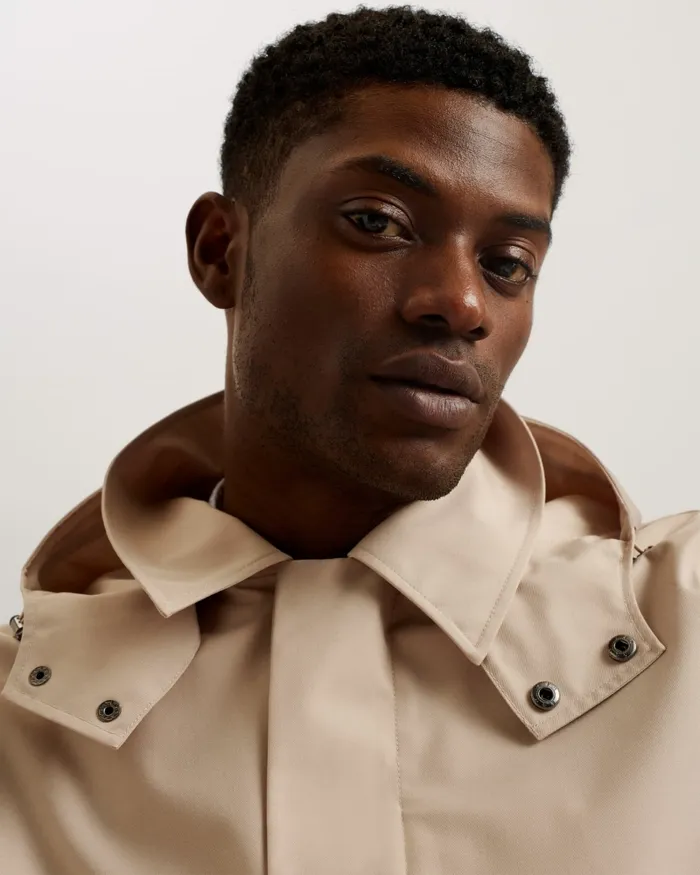Men BATTERC 8211 Mac Coat With Removable Hood Taupe Ted Baker Coats and Jackets Men BATTERC 8211 Mac Coat With Removable Hood Taupe Ted Baker Coats and Jackets