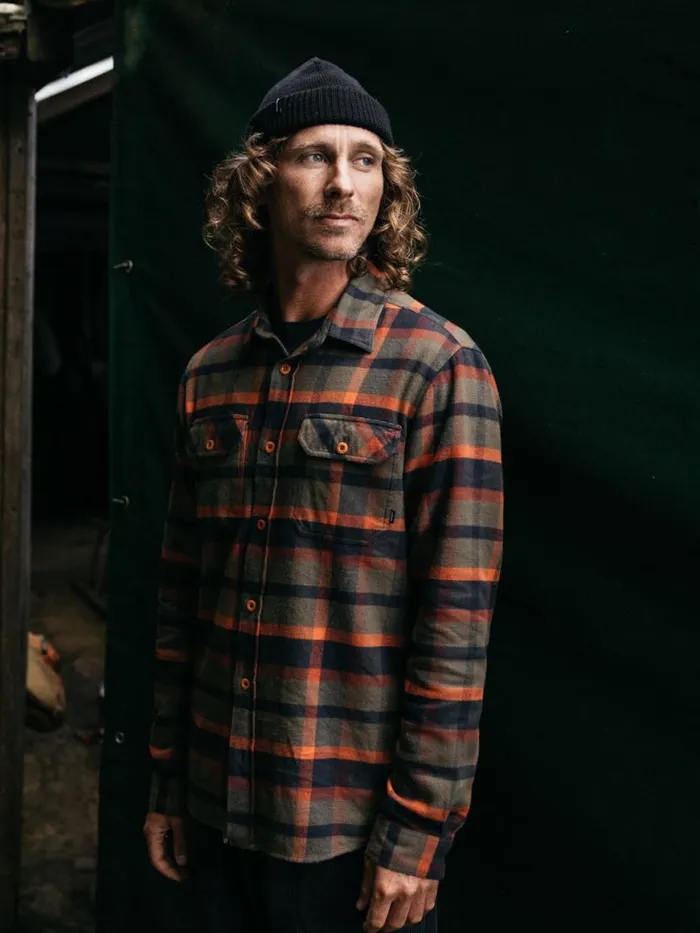 Men Beardsmore Shirt Dark Rosewood Check Finisterre Shirts