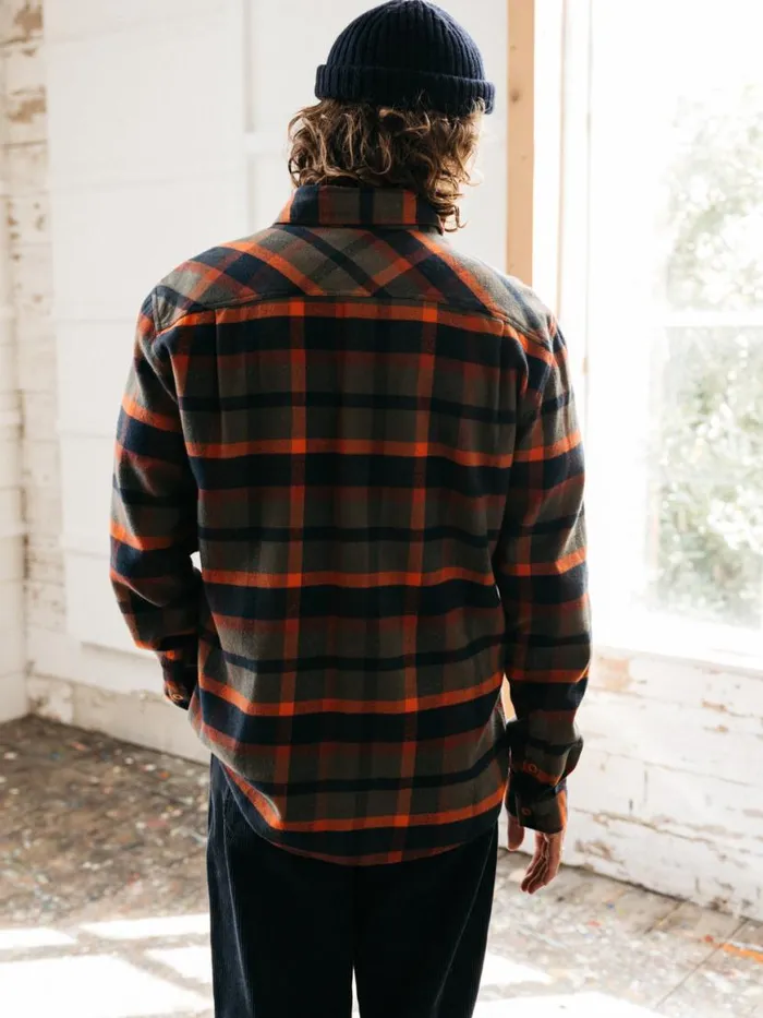 Men Beardsmore Shirt Dark Rosewood Check Finisterre Shirts