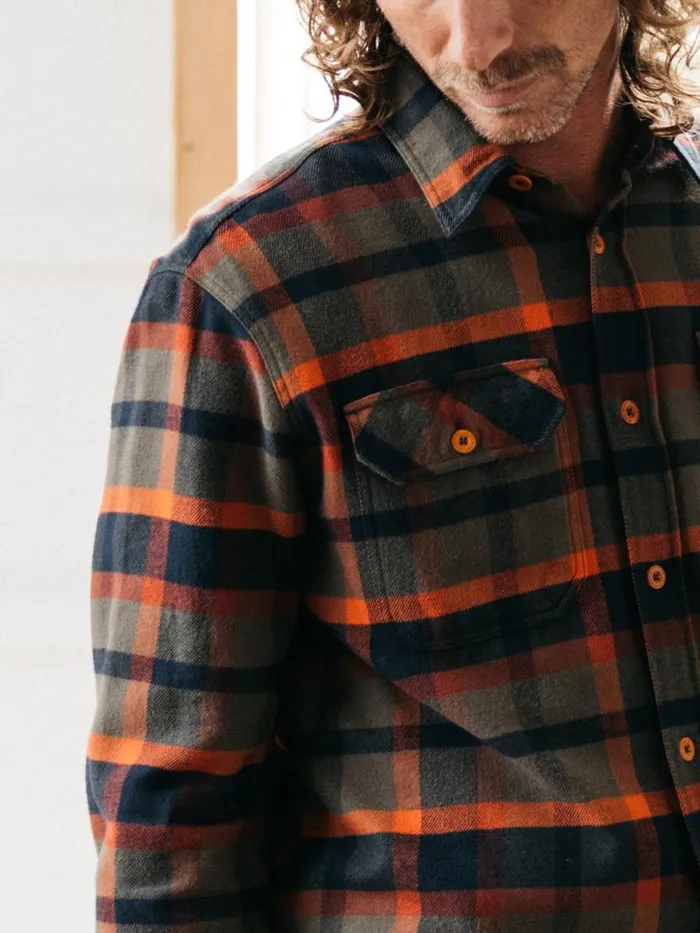 Men Beardsmore Shirt Dark Rosewood Check Finisterre Shirts