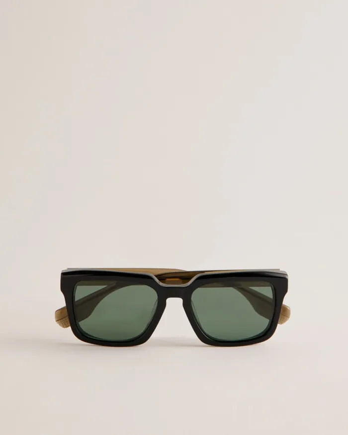 Men BENNIIE 8211 Chunky Square Acetate Sunglasses Black Ted Baker Sunglasses
