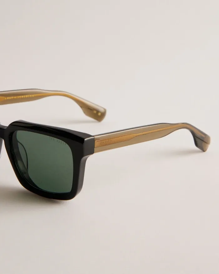 Men BENNIIE 8211 Chunky Square Acetate Sunglasses Black Ted Baker Sunglasses
