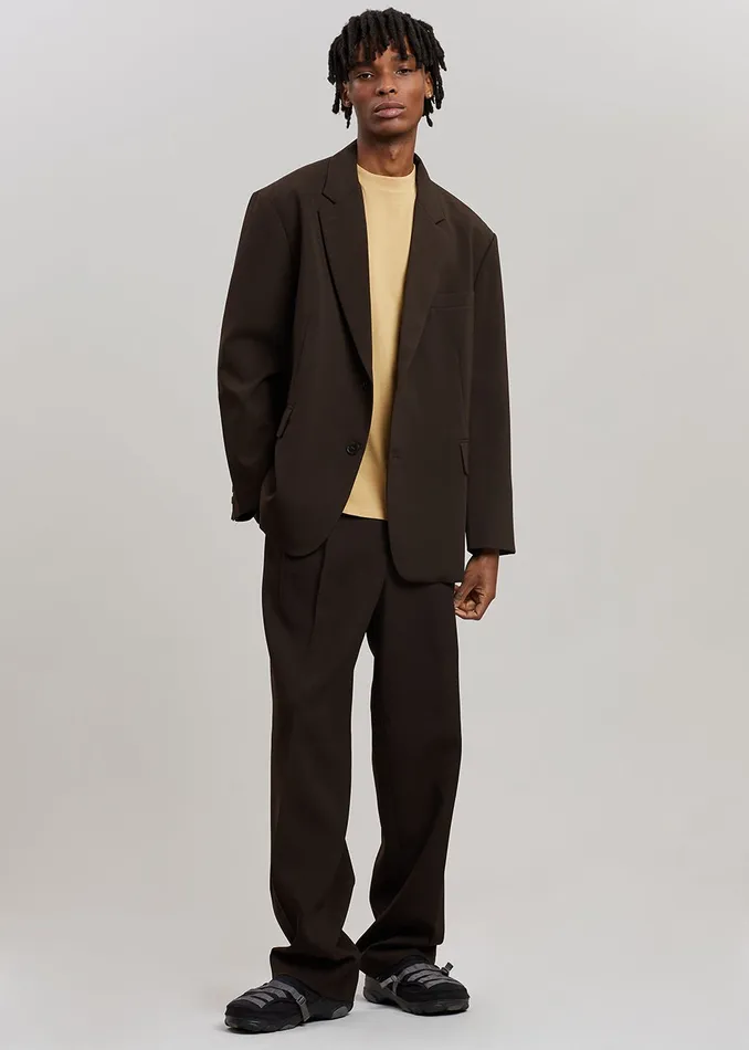 Men Beo Suit Pants 8211 Dark Espresso The Frankie Shop Bottoms