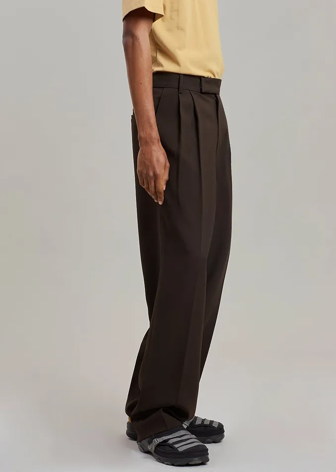 Men Beo Suit Pants 8211 Dark Espresso The Frankie Shop Bottoms