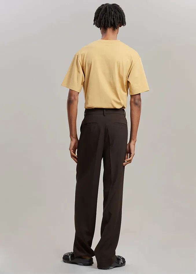 Men Beo Suit Pants 8211 Dark Espresso The Frankie Shop Bottoms